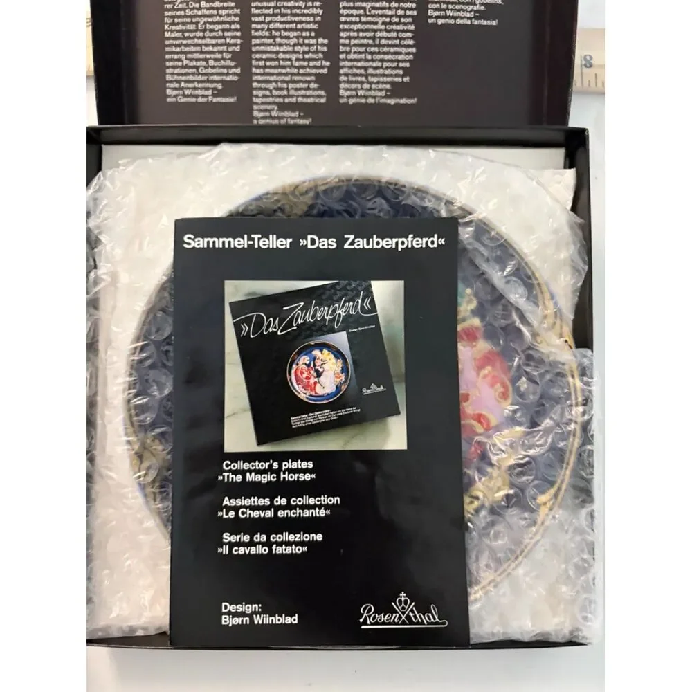 Rosenthal Zauberpferd  Magic Horse Collector plate by Bjorn Wiinblad